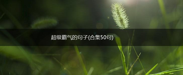 超级霸气的句子(合集50句),第1张