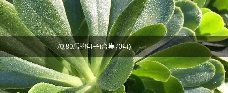 70.80后的句子(合集70句),第1张
