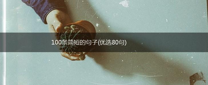 100条简短的句子(优选80句),第1张