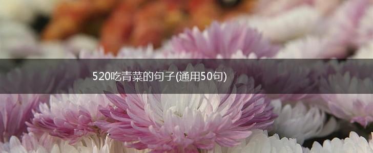 520吃青菜的句子(通用50句),第1张