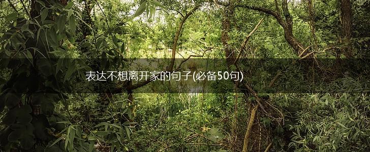 表达不想离开家的句子(必备50句),第1张