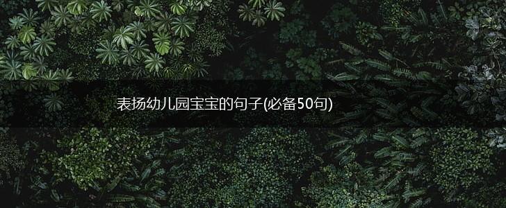 表扬幼儿园宝宝的句子(必备50句),第1张