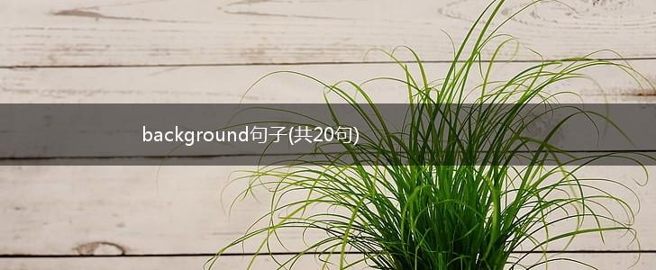background句子(共20句),第1张