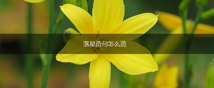 落星造句怎么造,第1张