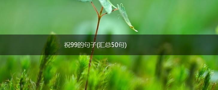 祝99的句子(汇总50句),第1张