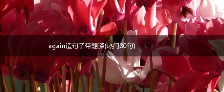 again造句子带翻译(热门80句),第1张