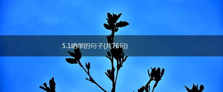 5.1晒单的句子(共76句),第1张