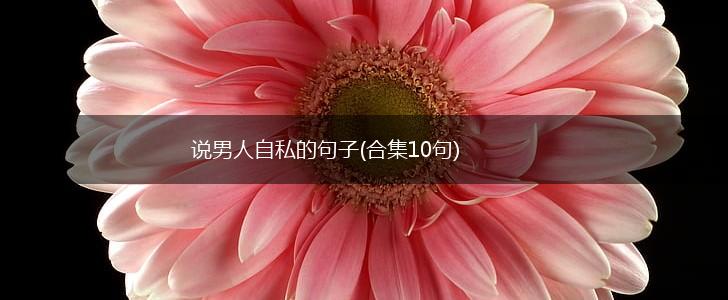 说男人自私的句子(合集10句),第1张
