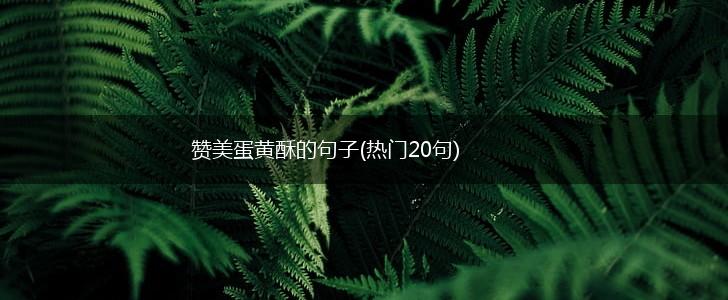 赞美蛋黄酥的句子(热门20句),第1张