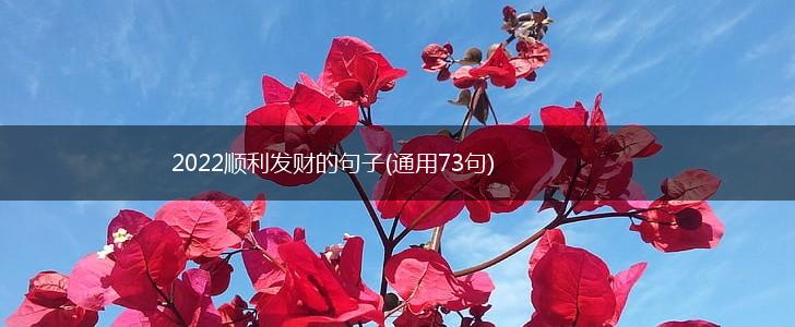 2022顺利发财的句子(通用73句),第1张
