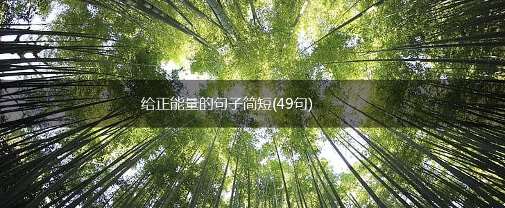 给正能量的句子简短(49句),第1张