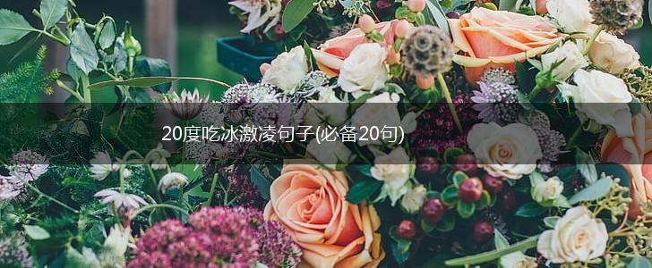 20度吃冰激凌句子(必备20句),第1张