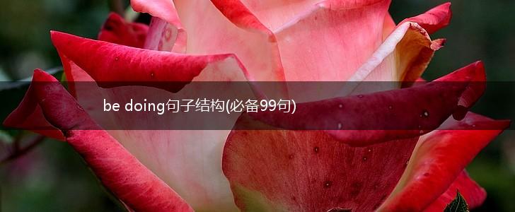 be doing句子结构(必备99句),第1张