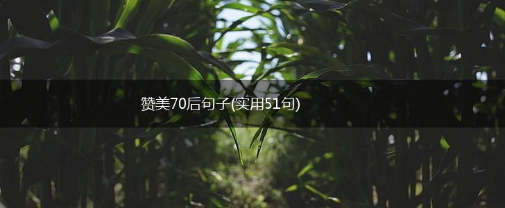 赞美70后句子(实用51句),第1张