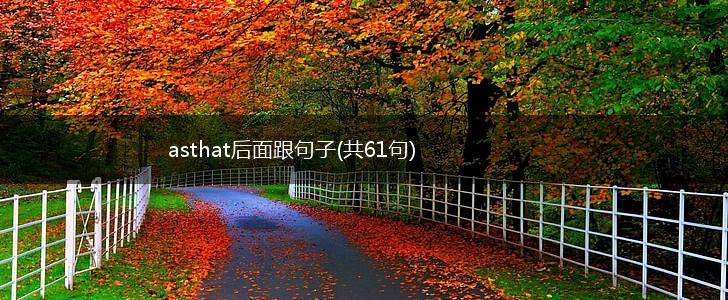 asthat后面跟句子(共61句),第1张