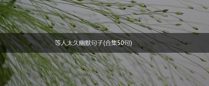 等人太久幽默句子(合集50句),第1张