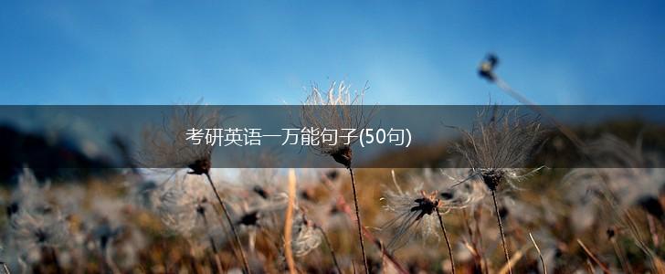 考研英语一万能句子(50句),第1张