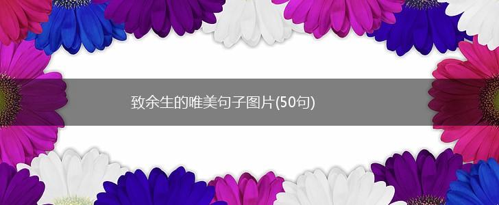 致余生的唯美句子图片(50句),第1张