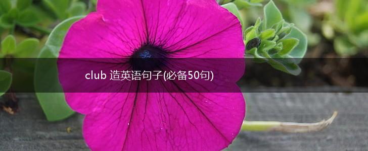 club 造英语句子(必备50句),第1张