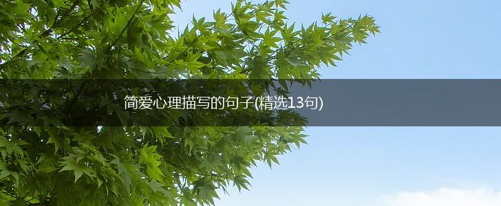 简爱心理描写的句子(精选13句),第1张