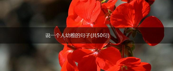 说一个人幼稚的句子(共50句),第1张