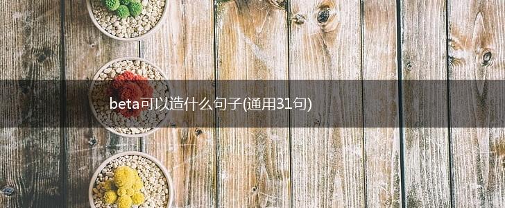 beta可以造什么句子(通用31句),第1张