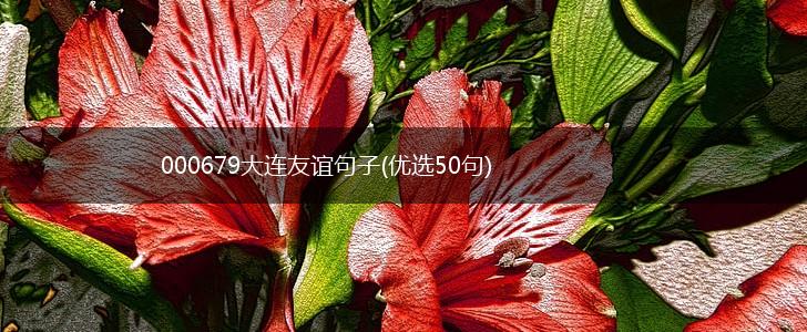 000679大连友谊句子(优选50句),第1张
