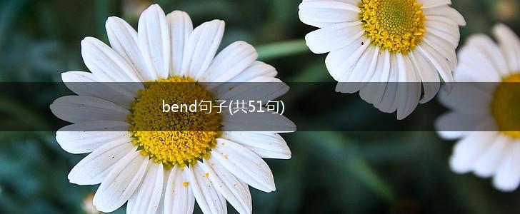 bend句子(共51句),第1张