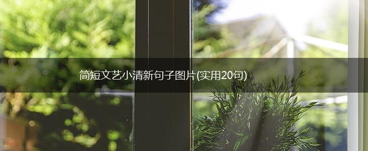 简短文艺小清新句子图片(实用20句),第1张