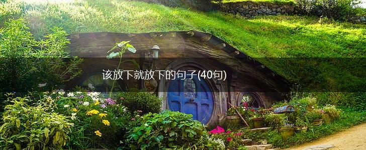 该放下就放下的句子(40句),第1张