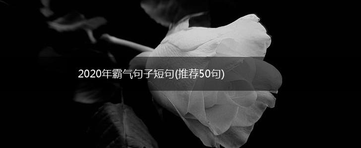2020年霸气句子短句(推荐50句),第1张