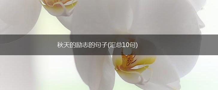 秋天的励志的句子(汇总10句),第1张
