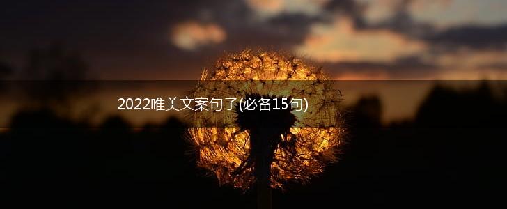 2022唯美文案句子(必备15句),第1张