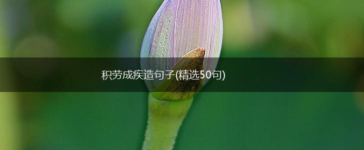 积劳成疾造句子(精选50句),第1张