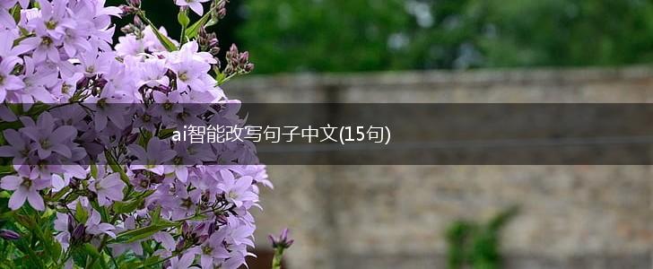 ai智能改写句子中文(15句),第1张