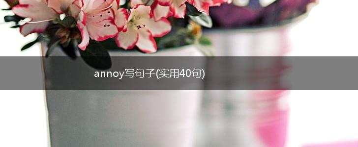 annoy写句子(实用40句),第1张