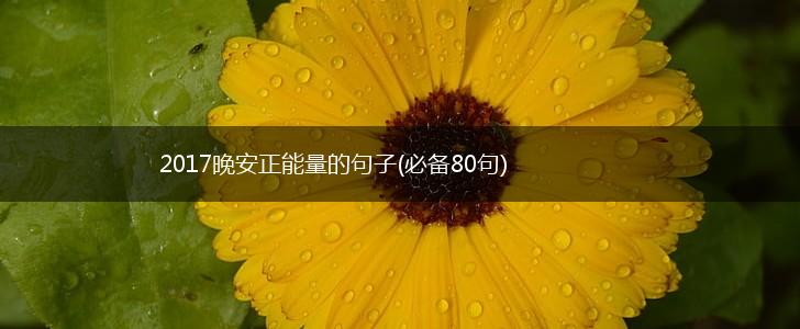 2017晚安正能量的句子(必备80句),第1张
