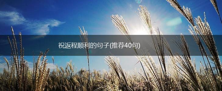 祝返程顺利的句子(推荐40句),第1张