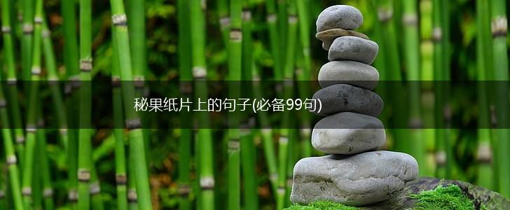 秘果纸片上的句子(必备99句),第1张