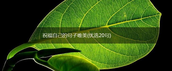 祝福自己的句子唯美(优选20句),第1张