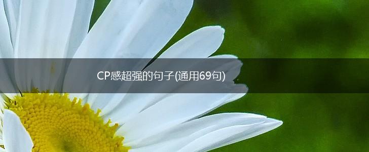 CP感超强的句子(通用69句),第1张