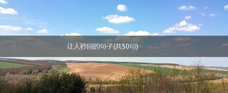 让人秒回的句子(共50句),第1张