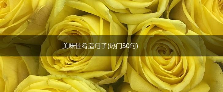 美味佳肴造句子(热门30句),第1张
