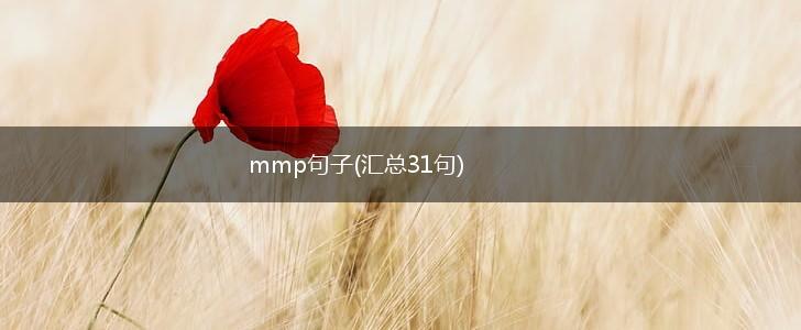 mmp句子(汇总31句),第1张