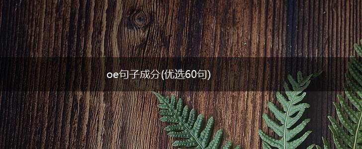 oe句子成分(优选60句),第1张