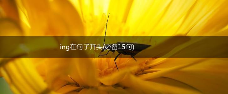 ing在句子开头(必备15句),第1张