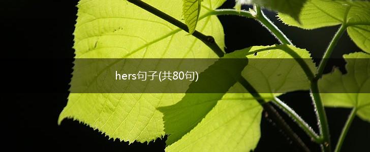 hers句子(共80句),第1张