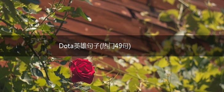 Dota英雄句子(热门49句),第1张