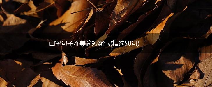 闺蜜句子唯美简短霸气(精选50句),第1张