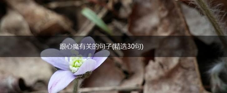 跟心魔有关的句子(精选30句),第1张
